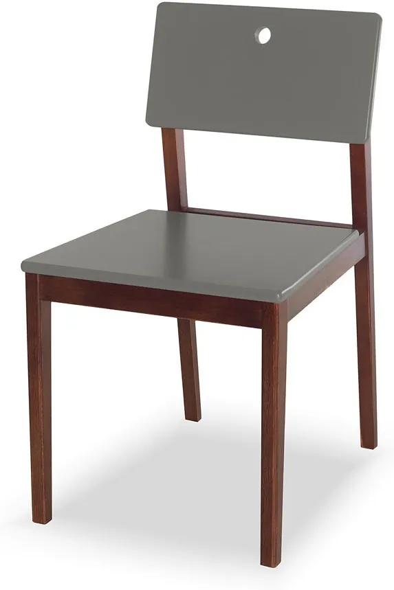 Cadeiras para Cozinha Flip 81 cm 921 Cacau/Cinza - Maxima