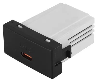 Modulo Tomada Carregador Usb Tipo C Preto Inova Pro Class