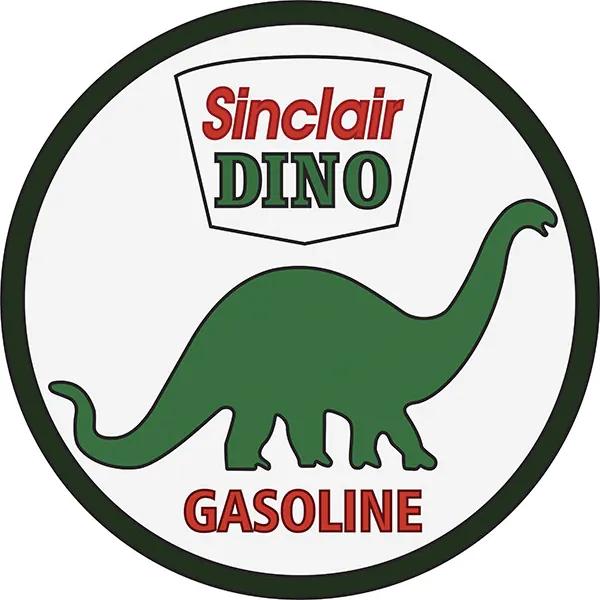 Placa Dino Gasoline Redonda