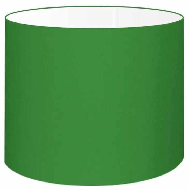 Cúpula abajur e luminária cilíndrica vivare cp-8017 Ø40x21cm - bocal europeu - Verde-Folha