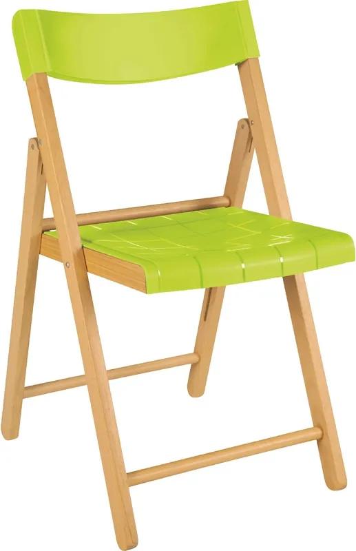 Cadeira Potenza de Madeira Tauarí Evernizada/Verde - Tramontina