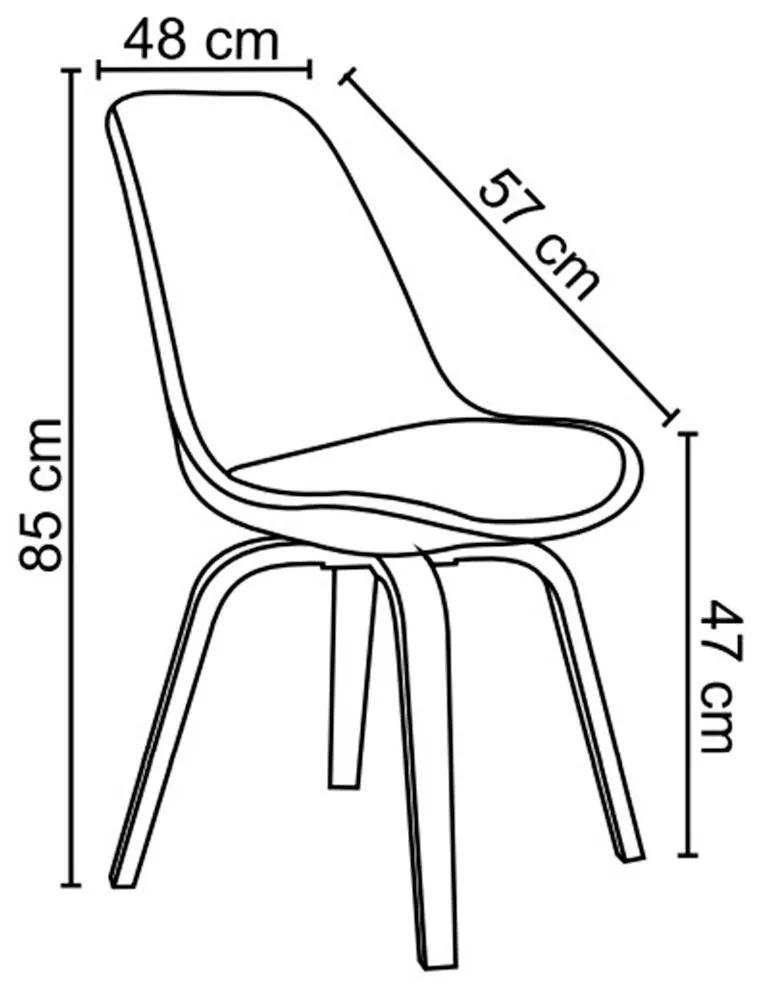 Kit 2 Cadeiras Decorativas Sala e Escritório SoftLine Linho Cinza G56 - Gran Belo