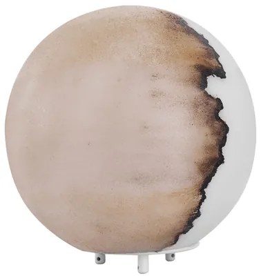 Luminaria De Piso Aluminio Leitoso Marmore Soleil