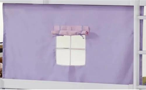 Tecido Frontal Castelo Lilás/Rosa para Telhado Completo - Casatema