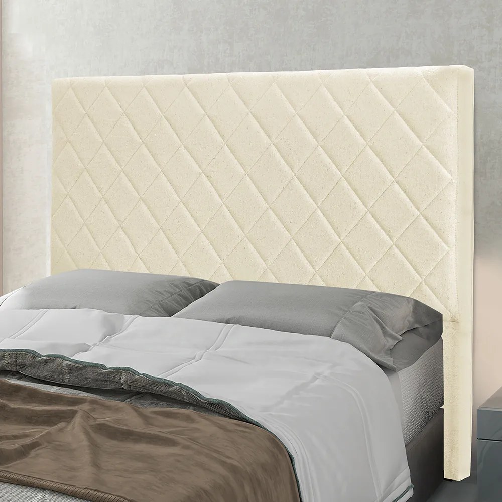 Cabeceira Cama Box Casal 140 cm Dubai Linho S04 - D'Rossi - Perola