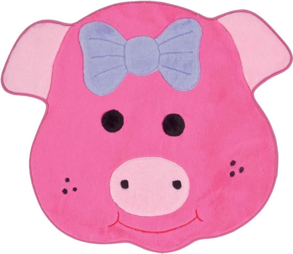 Tapete Infantil Big Porquinha  - 1,03m x 1,12m - Pink