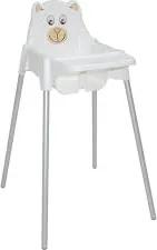 Cadeira Infantil Tramontina para Refeição Teddy Alta Branca em Polipropileno Tramontina 92370010