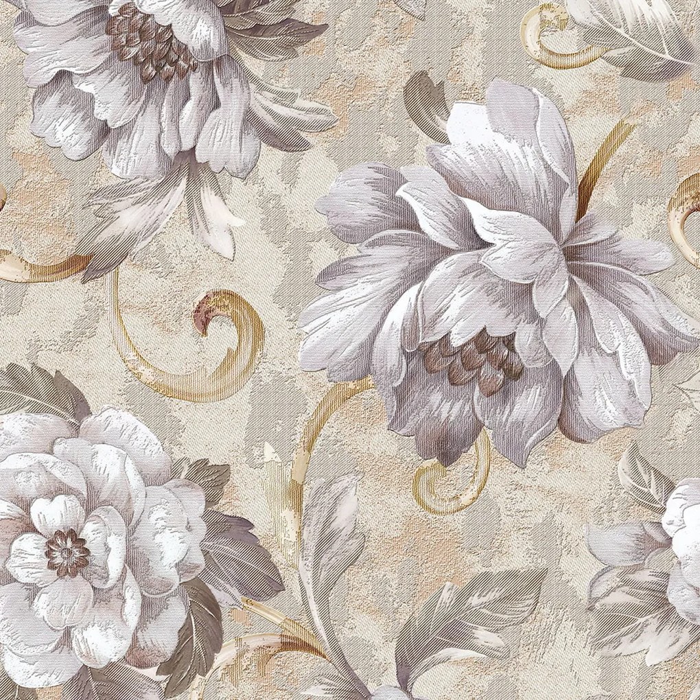 Papel de Parede floral linho 0.52m x 3.00m