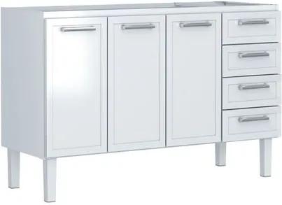Gabinete para Cozinha 150cm Aço Apolo Flat Branco 144,5x91x50cm - Cozimax - Cozimax