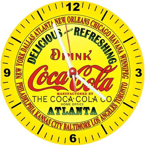 Relógio Decorativo Coca Cola Atlanta