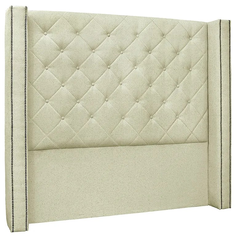 Cabeceira Cama Box Solteiro 90 cm Vicenza Linho S04 - D'Rossi - Grigio