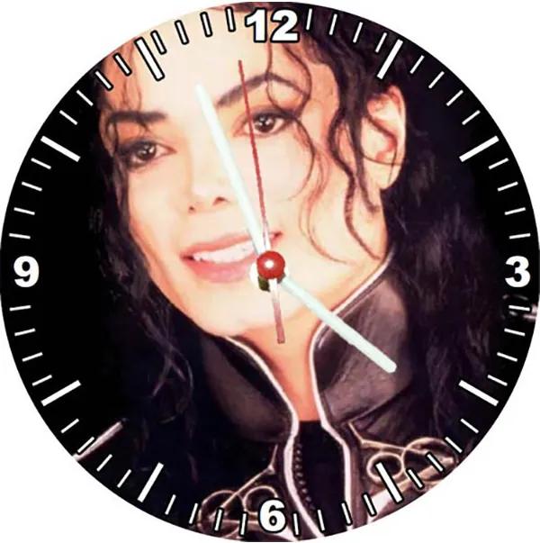 Relógio Decorativo Michael Jackson Rosto Color