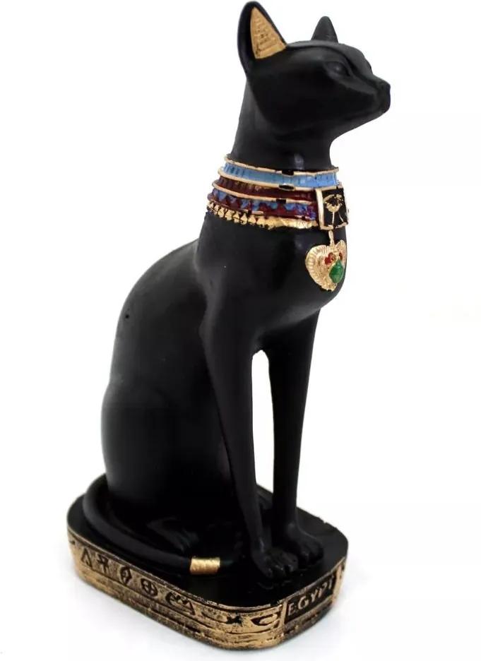 Gato Egípcio Bastet (19cm) Deusa da Fertilidade