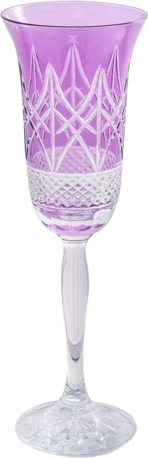 Taça de Cristal para Champanhe 150 ml Lilás