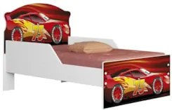 Quarto Infantil 3 Peças Com Mini Cama Carro Vermelho Z53 - Mpozenat