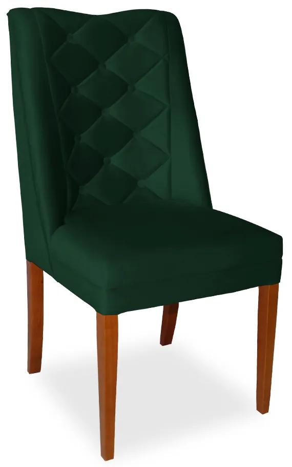 Kit 8 Cadeiras de Jantar Micheli Suede Verde Bandeira