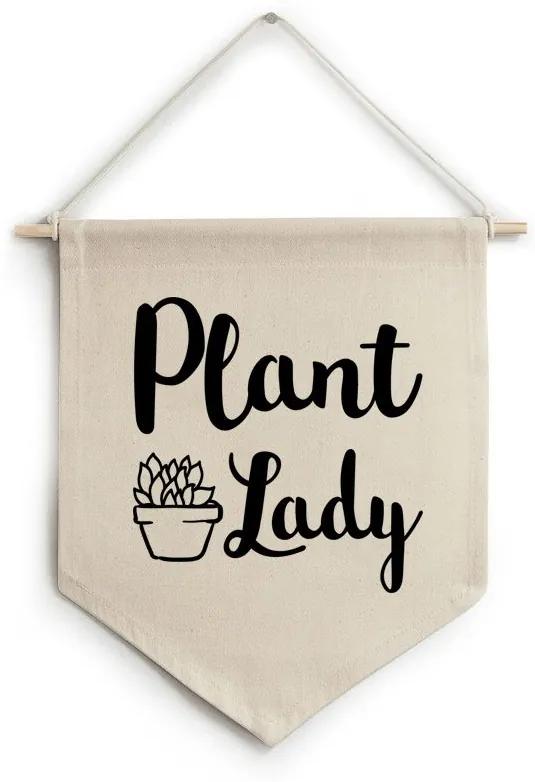 Fl&acirc;mula de tecido Plant lady