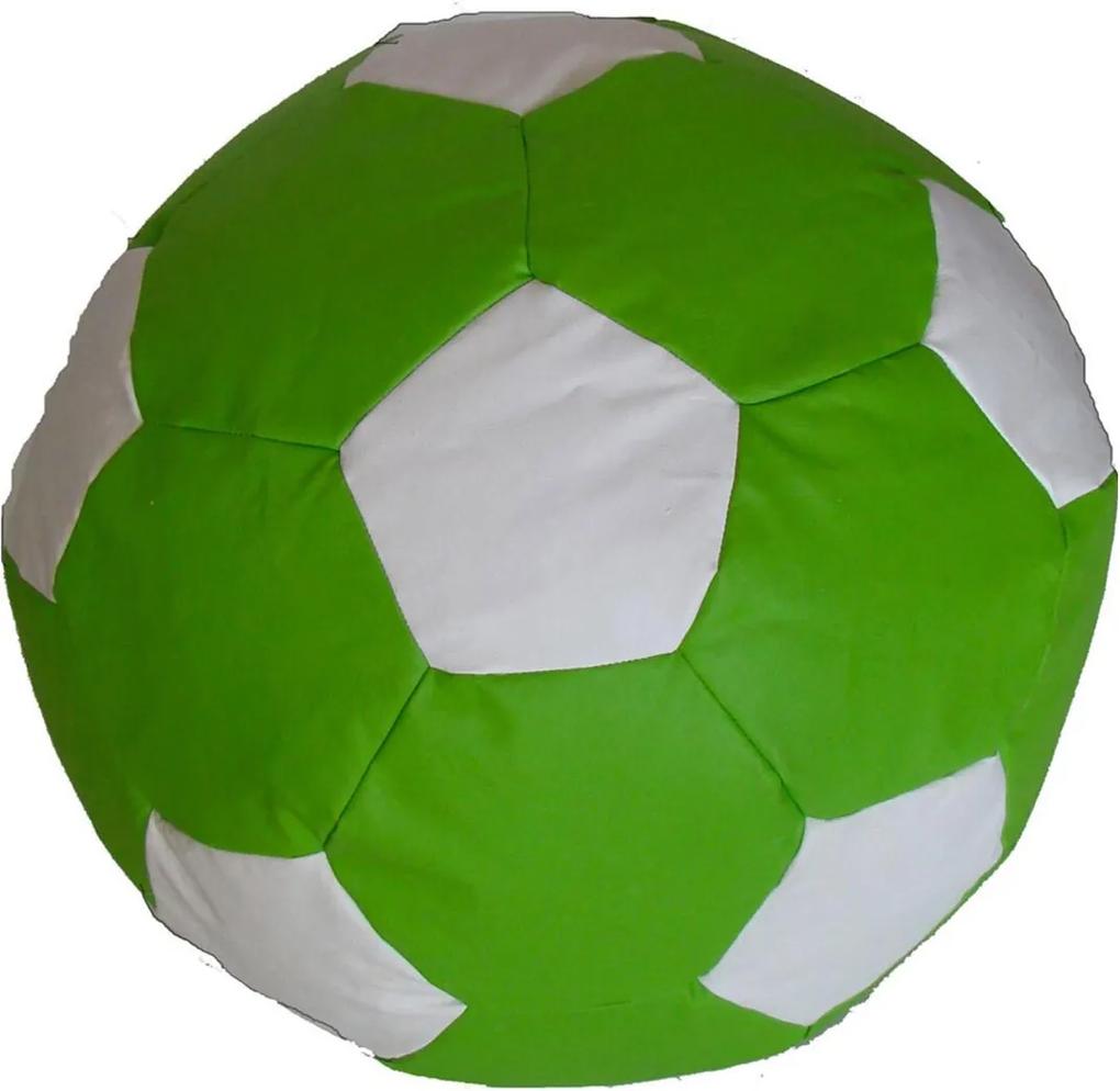 Puff Big Ball Futebol Pop Verde e Branco