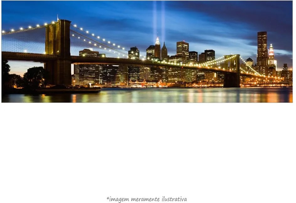 Poster Ponte Do Brooklyn - New York (60x20cm, Apenas Impressão)