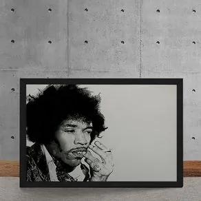 Quadro Decorativo Jimi Hendrix Cigarro 25x35
