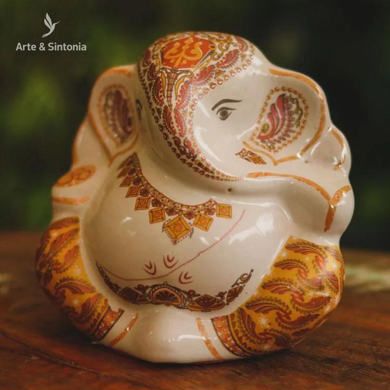 Ganesh Porcelana Bibelô Indiano