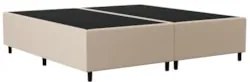 Base Cama Box Casal Queen 158cm Bipartido Hit Z04 Suede Bege - Mpozena