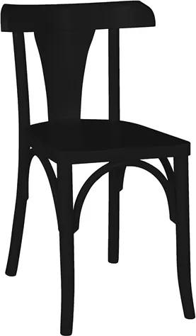 Cadeira Modri em Madeira Maciça - Preto