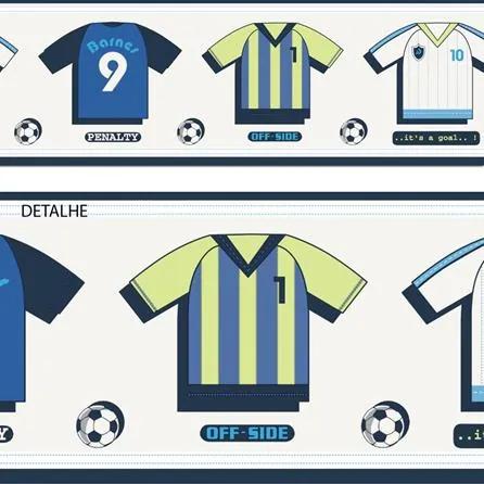 Faixa Artístico Camisa Futebol Bola Palavras Azul Your Dream 172102