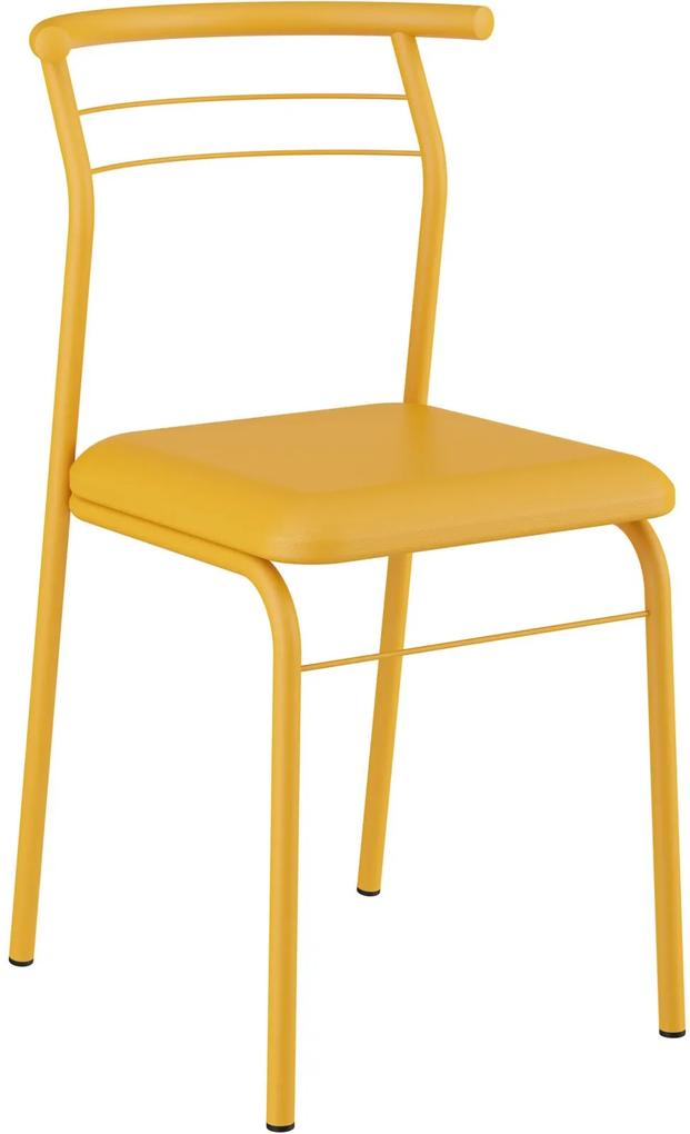 Kit 2 Cadeiras 1708  Napa Móveis Carraro Amarelo