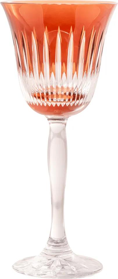 Taça de Cristal Lodz para Vinho de 170 ml - Marrom Maple