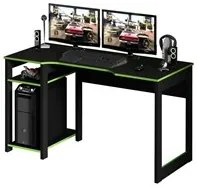 Mesa Para Computador Notebook Gamer ME4152 Preto/Verde - Tecno Mobili