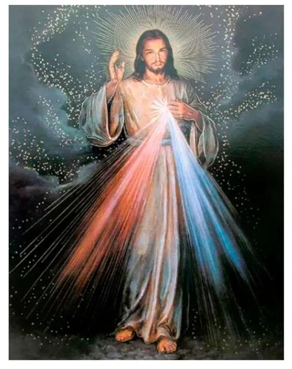 Quadro Decorativo Jesus Misericordioso - KF 48189 40x60 (Moldura 520)