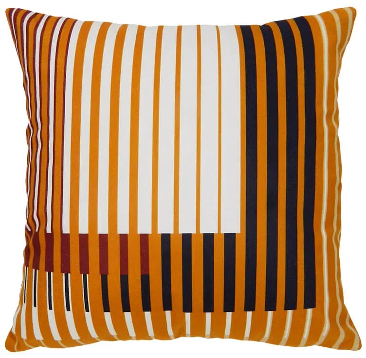 Capa de Almofada Olimpya em Suede Tons Laranja com Vinho - AOY-0119 - 45x45cm