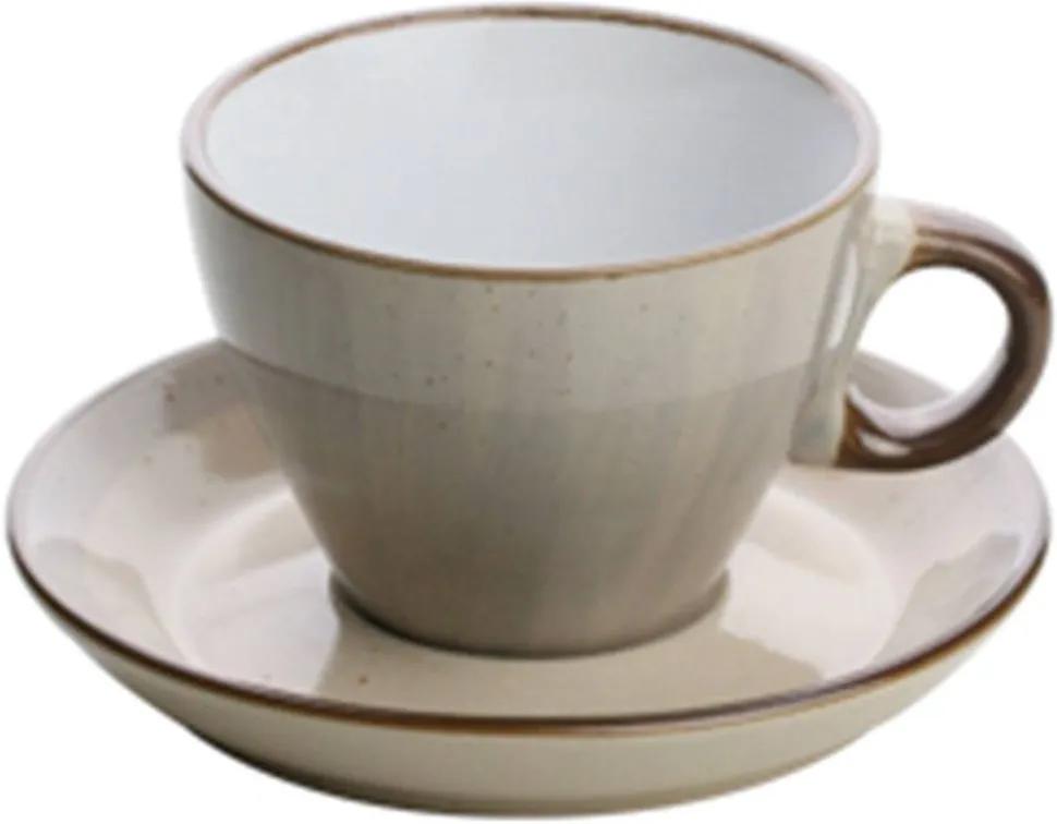 Conjunto 4 Xícaras Porcelana Para Chá Com Pires Branco 200ml