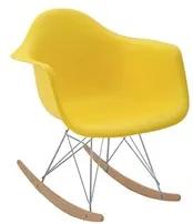 Cadeira Paris de Balanço em Polipropileno Amarelo
