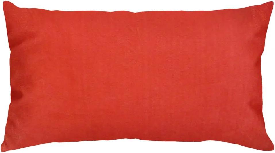 Capa De Almofada Lisa Vermelha Suprema 60X30