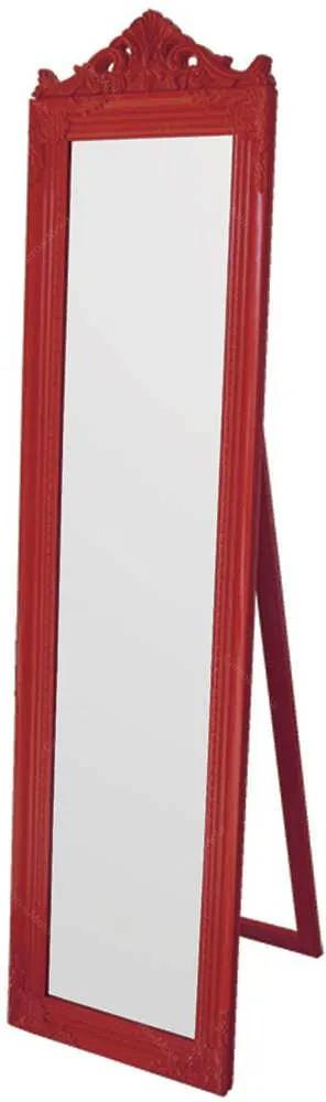 Espelho de Chão Majesty Frame Vermelho em MDF - Urban - 160x40 cm