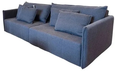 Sofa Retratil Carmin 3 Lugares Tecido Linho Grafite 196cm - 73732 Sun House