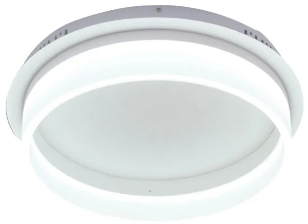 Plafon Led Sobrepor Redondo 25w Luz Amarela 3000k 45cm