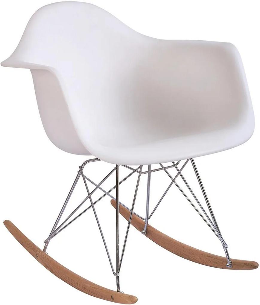 Cadeira Eames DAR de Balanço Branca