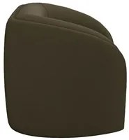 Kit 2 Poltronas Decorativa para Sala 112cm Meris M22 Veludo Marrom - M