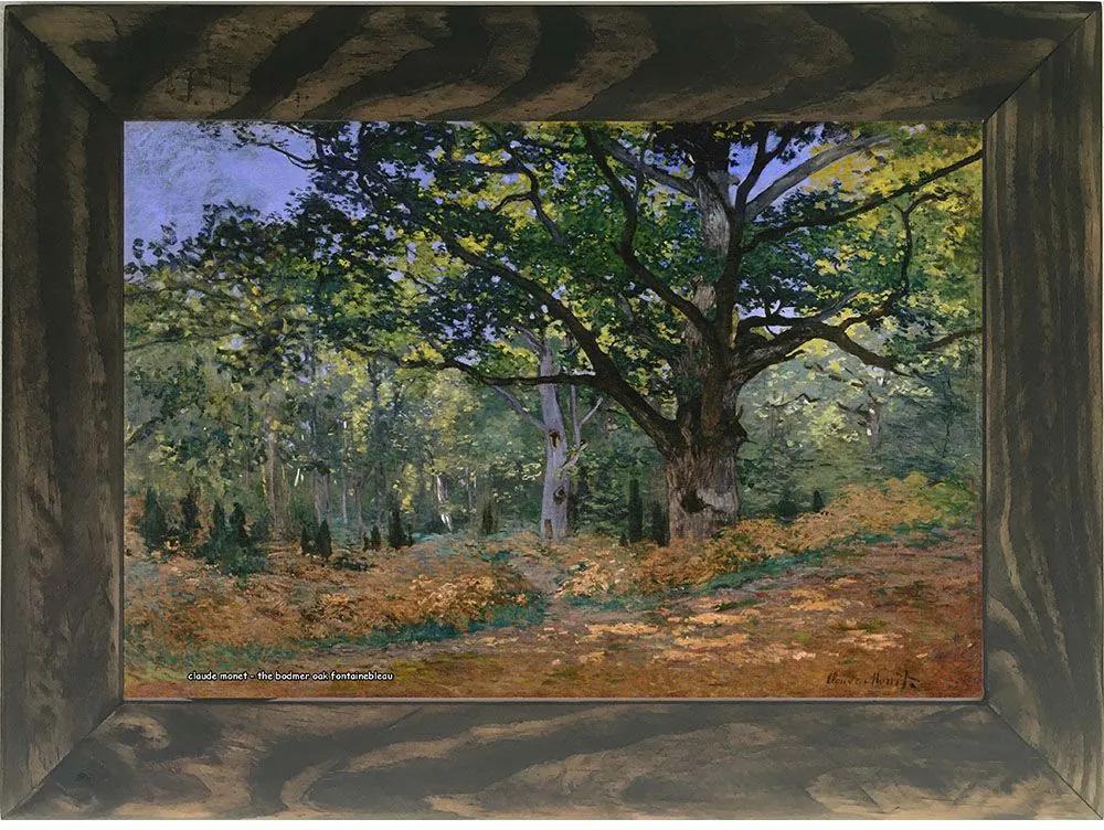 Quadro Decorativo A4 The Bodmer Oak Fontainebleau - Claude Monet Cosi Dimora