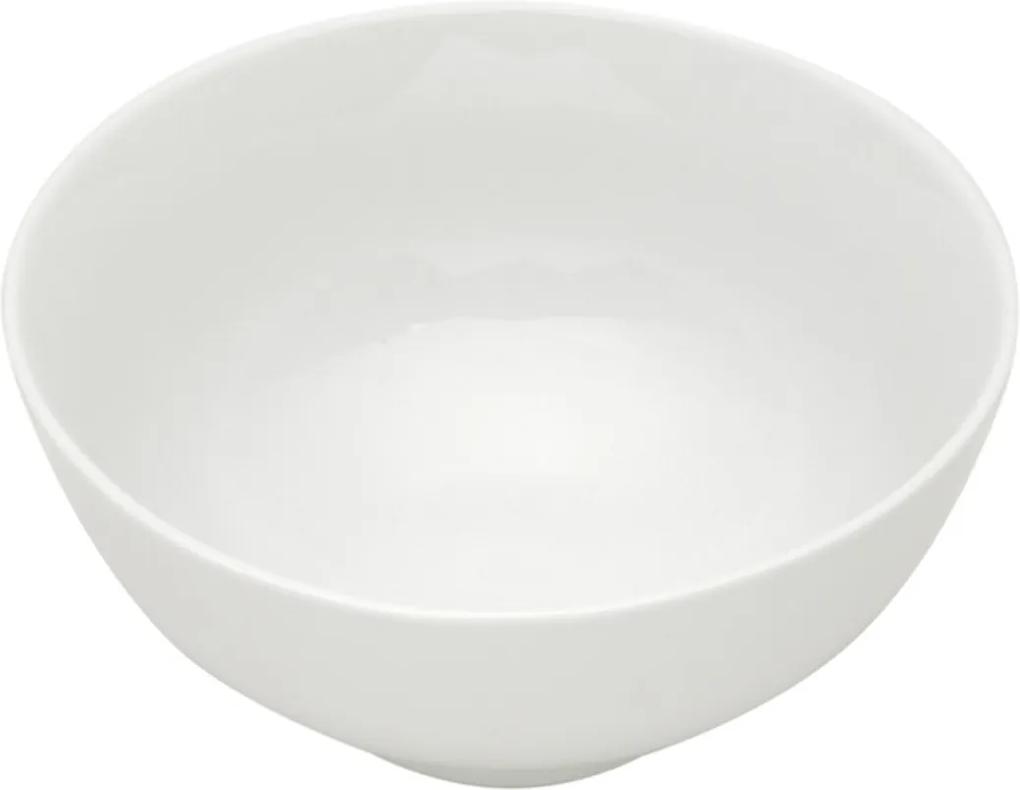 Bowl Bon Gourmet porcelana liso 20x10cm Branco