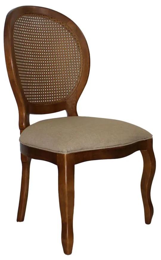 Cadeira de Jantar Medalhão Lisa Sem Braço - Wood Prime 957295 Liso