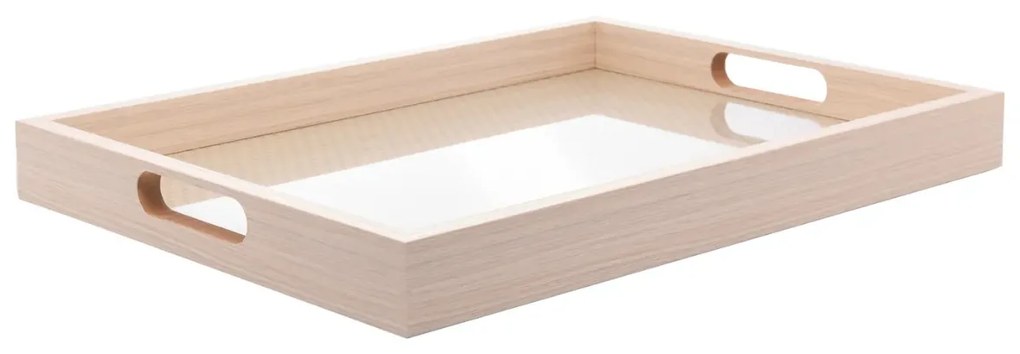 Bandeja Retangular 30Cm Mdf Com Fundo Tresse - Lyor