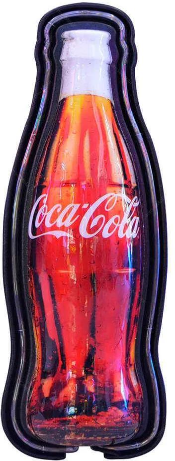 Luminoso Coca-Cola Contour Bottle Neon em Vidro e Acrílico - Urban