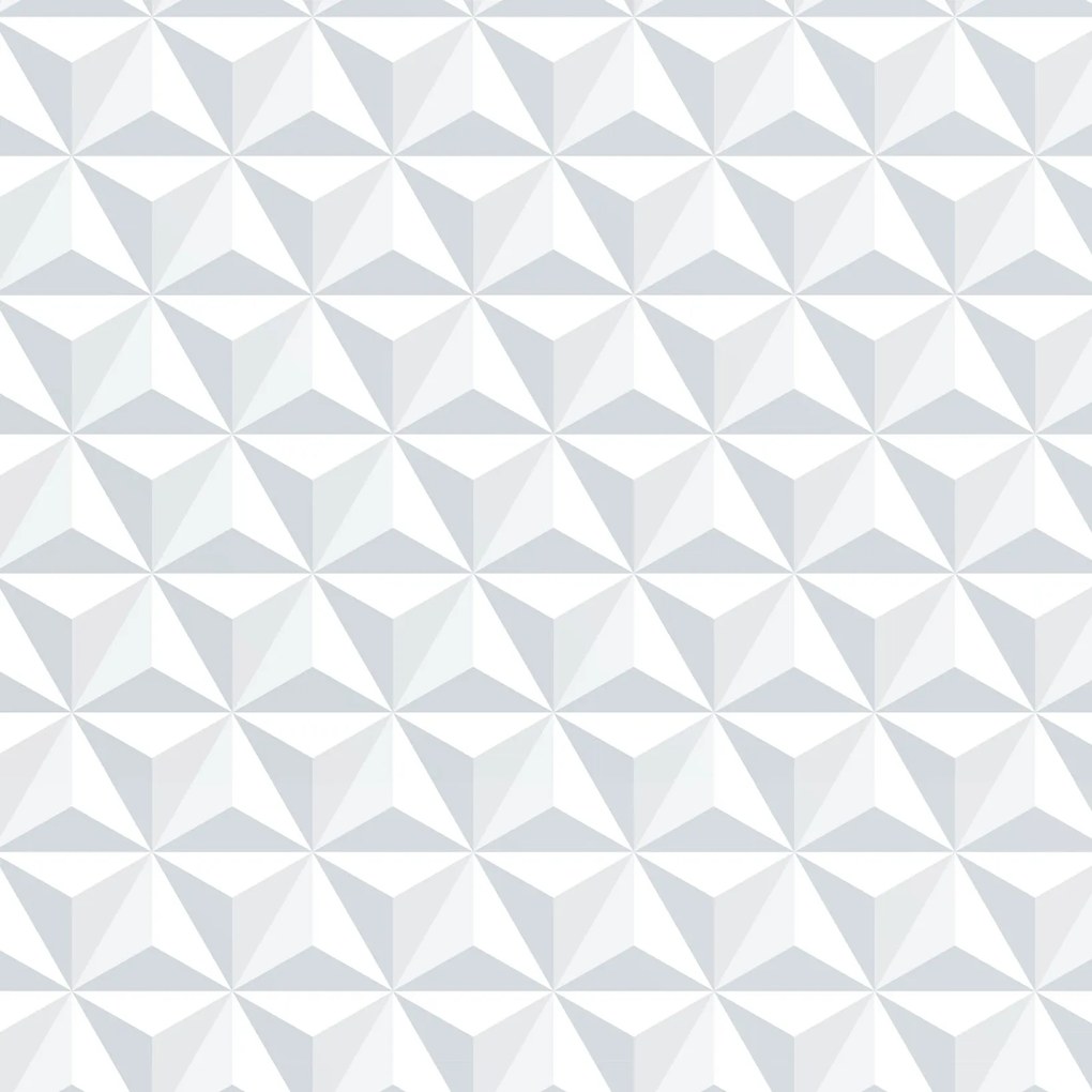 Papel de parede adesivo geométrico triângulos brancos