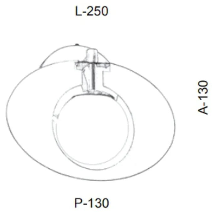Arandela Globo Corte Laiser 25X13X13Cm Metal E Globo Ø10Cm 01Xg9 |Old... (DOURADO FOSCO, FOSCO (BRANCO))