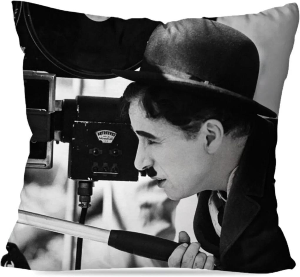 Almofada Avulsa Decorativa Charlie Chaplin 35x35cm Love Decor