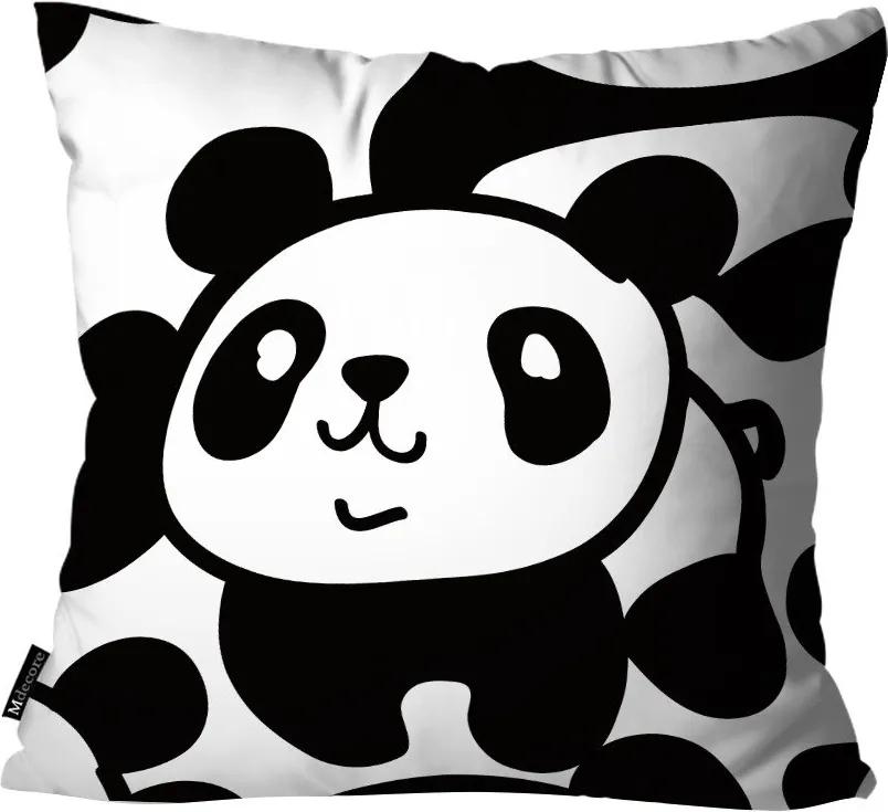 Almofada Infantil Panda Preto e Branco55x55cm